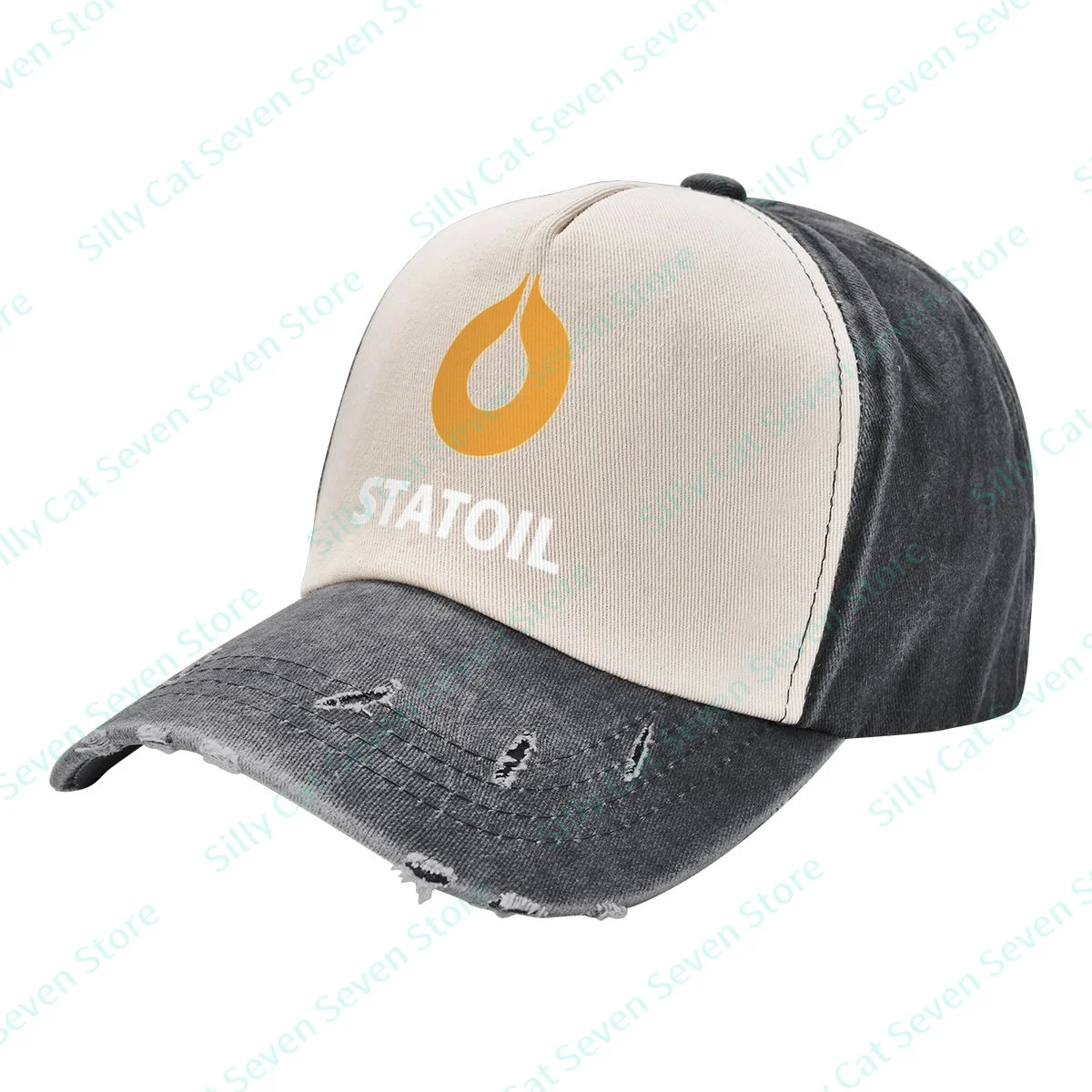 

Multiple Colour Statoil Vintag Denim color contrast Baseball Cap Peaked Cap Adjustable Unisex Dad Hat Shade Sport Baseball Hats