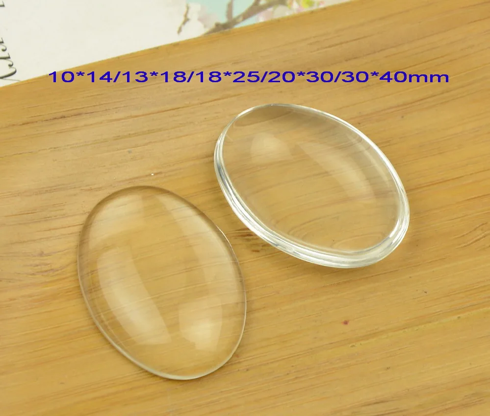 

Бесплатная доставка 10x1 4/13x1 8/18x2 5/20x3 0/30x40 мм 5 размеров четкое увеличение купола Овальные Стеклянные Кабошоны, фото ювелирные изделия Подвеск...