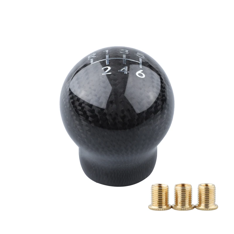 

Новая гоночная 5 6-скоростная ручка переключения передач из настоящего углеродного волокна для Chevrolet Chevy Cruze, ручная шаровая головка шестерни