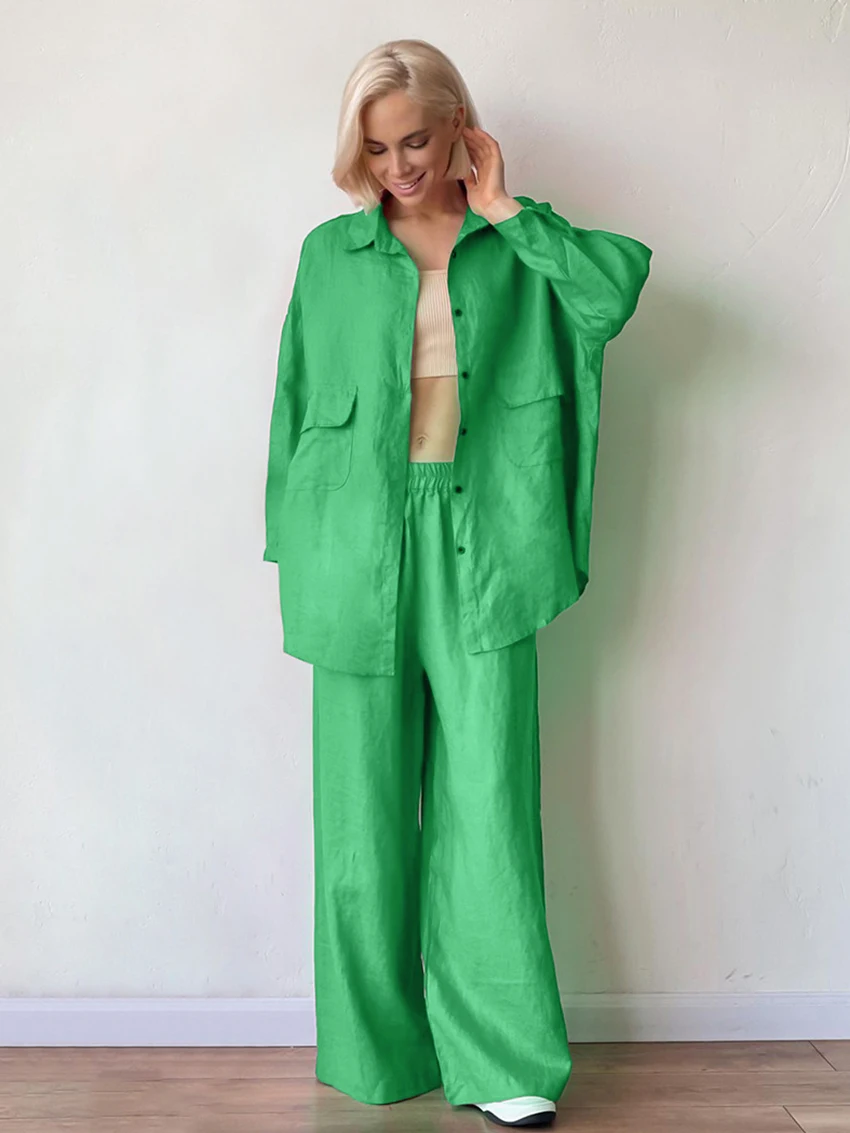 Женская хлопковая Ночная сорочка Marthaqiqi пижама с длинным рукавом и отложным