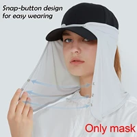 women man outdoor neck flap quick dry breathable neck flap cover for cap fishing hat baseball caps j2u6