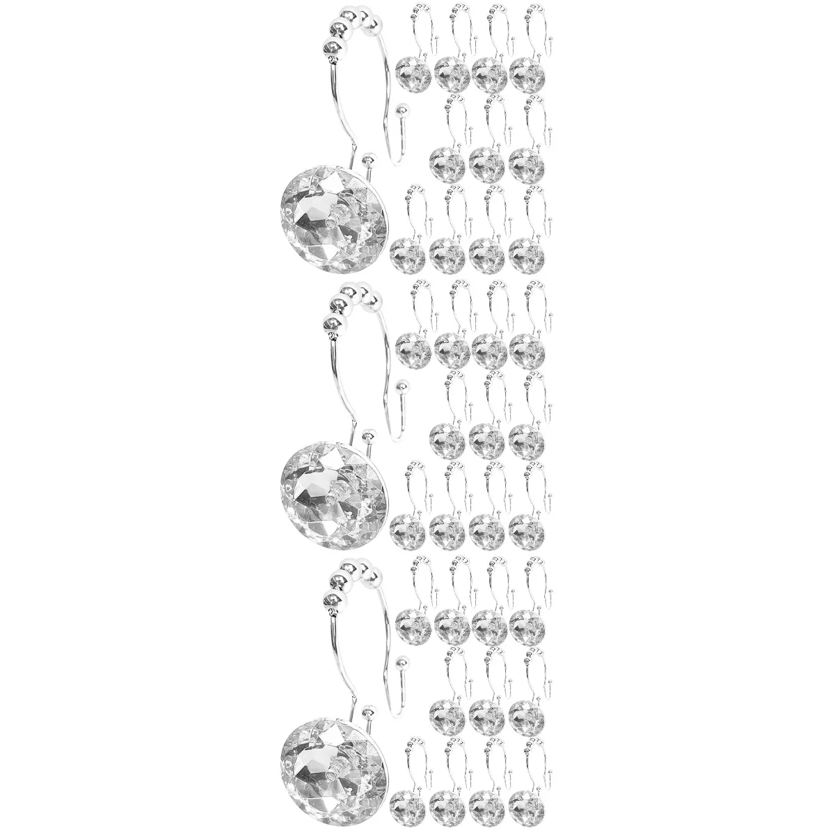 

36 pcs Shower Curtain Hooks Rings Curtain Hooks Decorative Window Shower Hooks Hangers