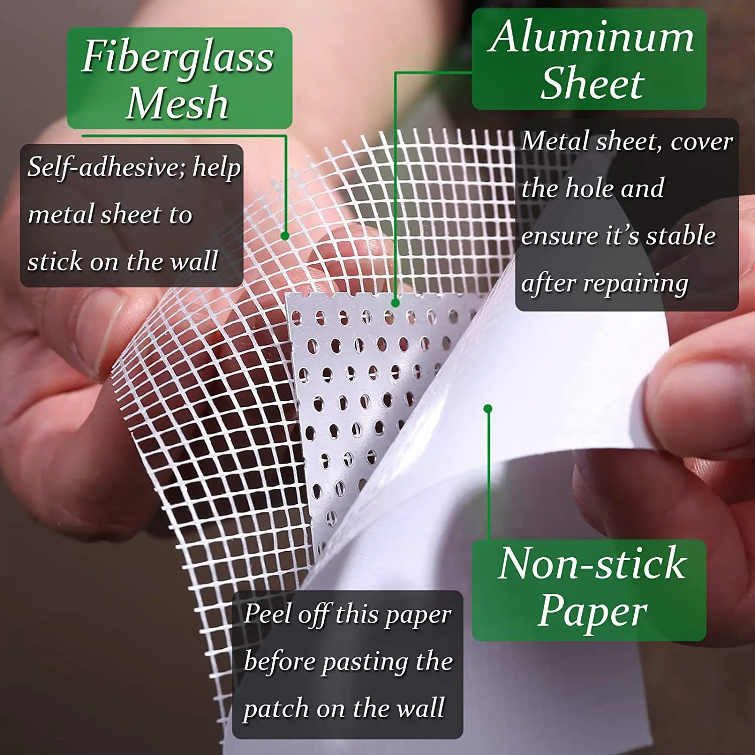 

Комплект для ремонта гипсокартона 8 дюймов, комплект для ремонта отверстий в стене гипсокартона 6 шт. со скребком, наждачная бумага