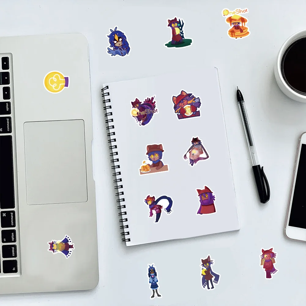 10/50 шт. Oneshot мультяшные наклейки игра Stciekr водостойкое украшение DIY ноутбук