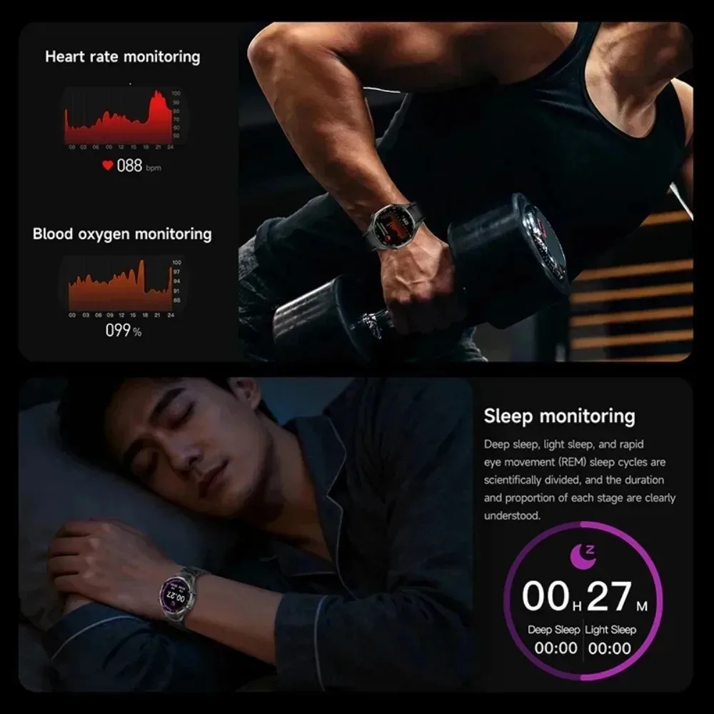 Фото Смарт-часы Xiaomi 029465 Watch 6 Pro с AMOLED-экраном, HD-трекером, Bluetooth-звонками, водонепроницаемостью, мониторингом здоровья и спортивными функциями для мужчин №5