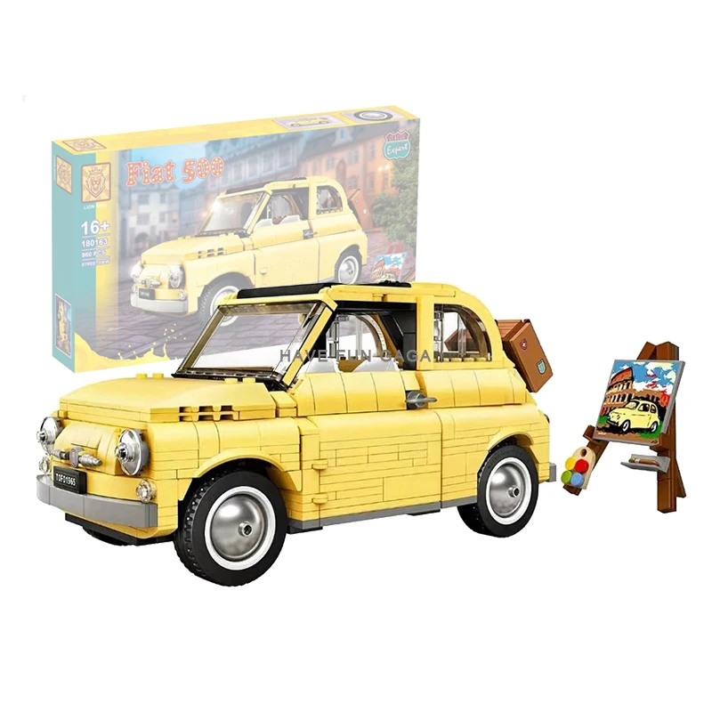 

Новинка 2022, строительные блоки для Fiat Nuova 500, эксперт-создатель, городская модель автомобиля, совместимые блоки 10271, игрушки «сделай сам» для ...