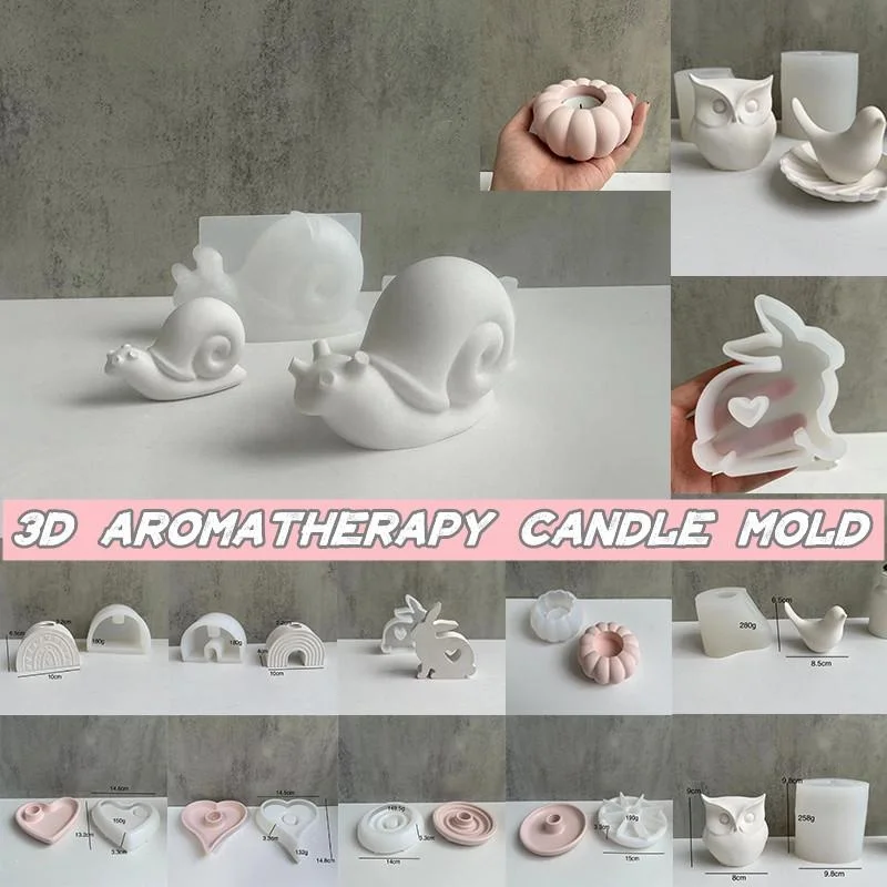 

Transparent Silicone Epoxy Resin Molds Geometry Bird Rabbit Mould Animal Aromatherapy Candle Making Form Decoration Tool