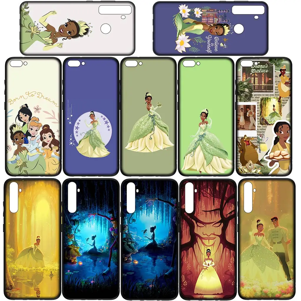 Гибкий чехол для телефона с принцессой и лягушкой Tiana Samsung Galaxy A10 A20 A53 A30 A51 A32 A50 A52 A12