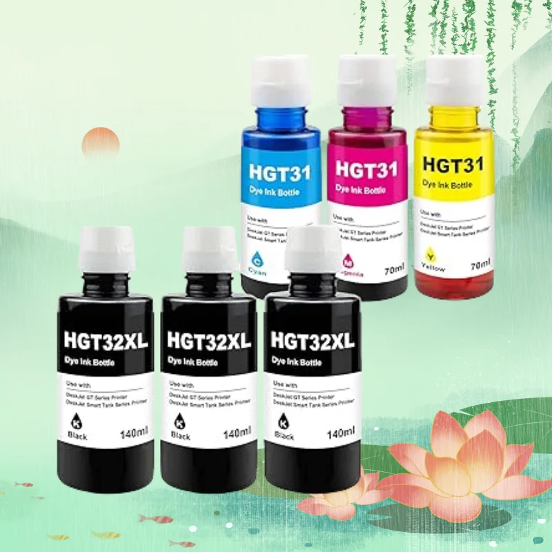 Чернила Yongairuink (3BK C M Y) 31 32XL совместимые с для смарт-бака HPQ 555 315 319 455 515 516 530 558 559 570 655