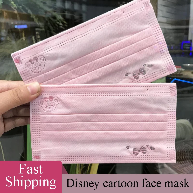 Одноразовые маски розового цвета, хирургические маски с одобрением, модные маски для взрослых с 3-слойной защитой, хирургические маски для рта.