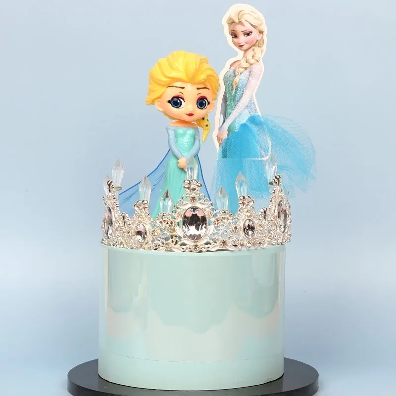 Пластиковые украшения для торта Disney топперы кексов флаг девочек украшение на