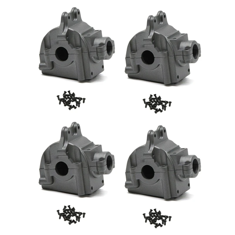 

Metal Wave Box Gear Box Shell Cover Differential Housing 144001-1254 for Wltoys 144001 1/14 RC Car Parts,Titanium 4Pcs