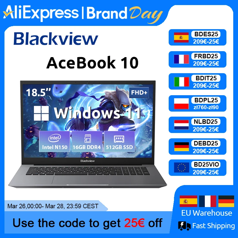 Blackview ACEBOOK 10 Laptop Computer 18.5
