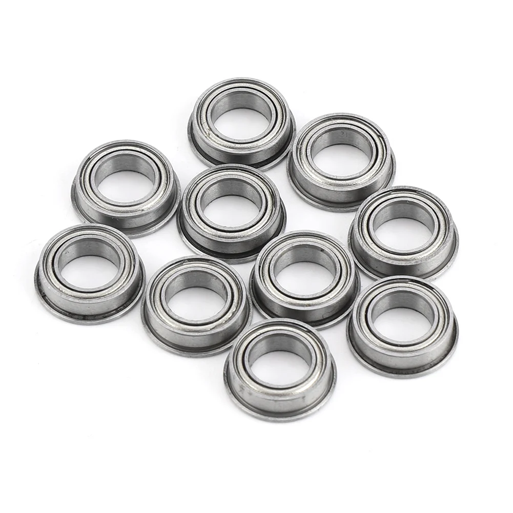 

10Pcs MF106ZZ Stainless Steel Mini Metal Shielded Flanged Ball Bearings 6x10x3mm Ball