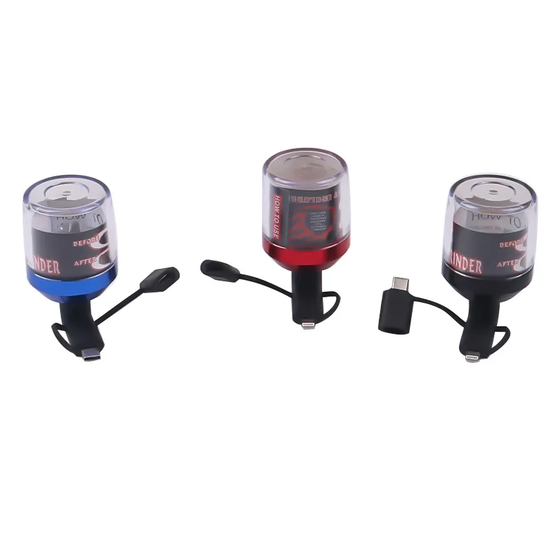 

Portable Electric Grinder with Mobile Phone USB Interface Spider Crusher Tobacco Smoking Pepper Mill