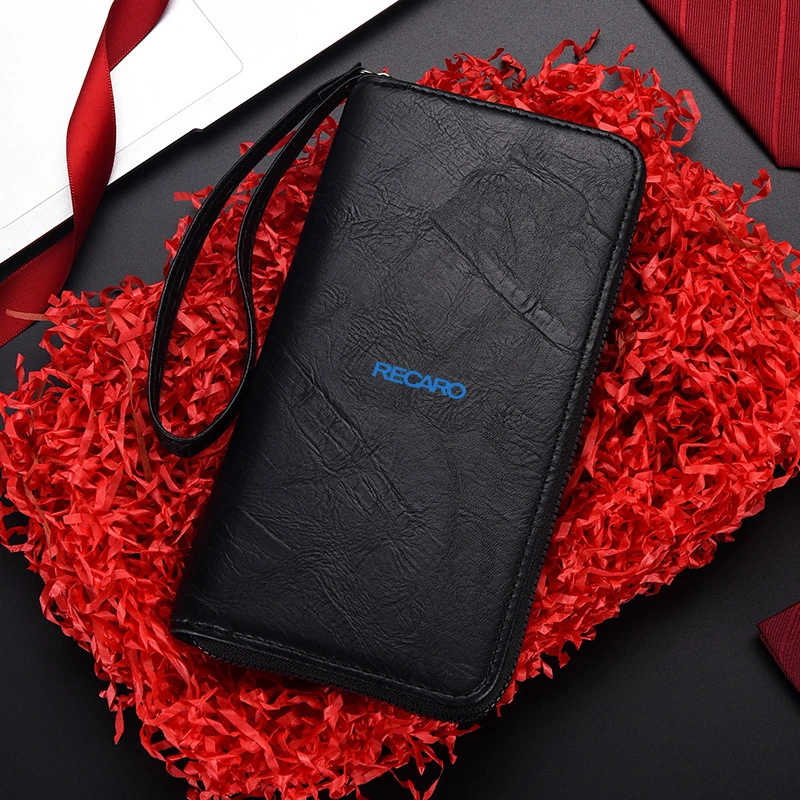 Мужской Длинный кошелек с логотипом автомобиля вместительная ручная сумка