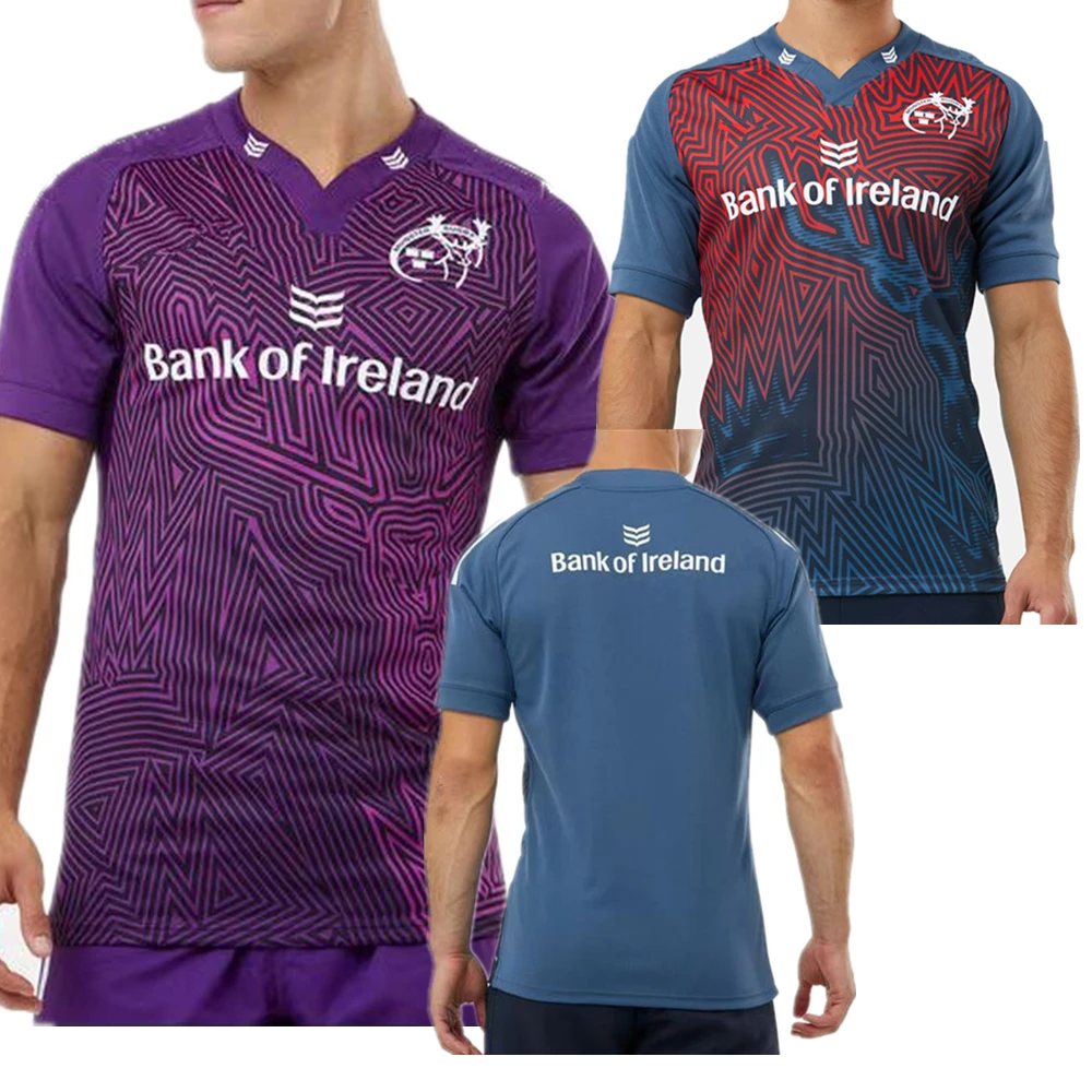 

New style 2023 MUNSTER RUGBY JERSEY home away t-shirt rugby shirt big size 4xl 5xl
