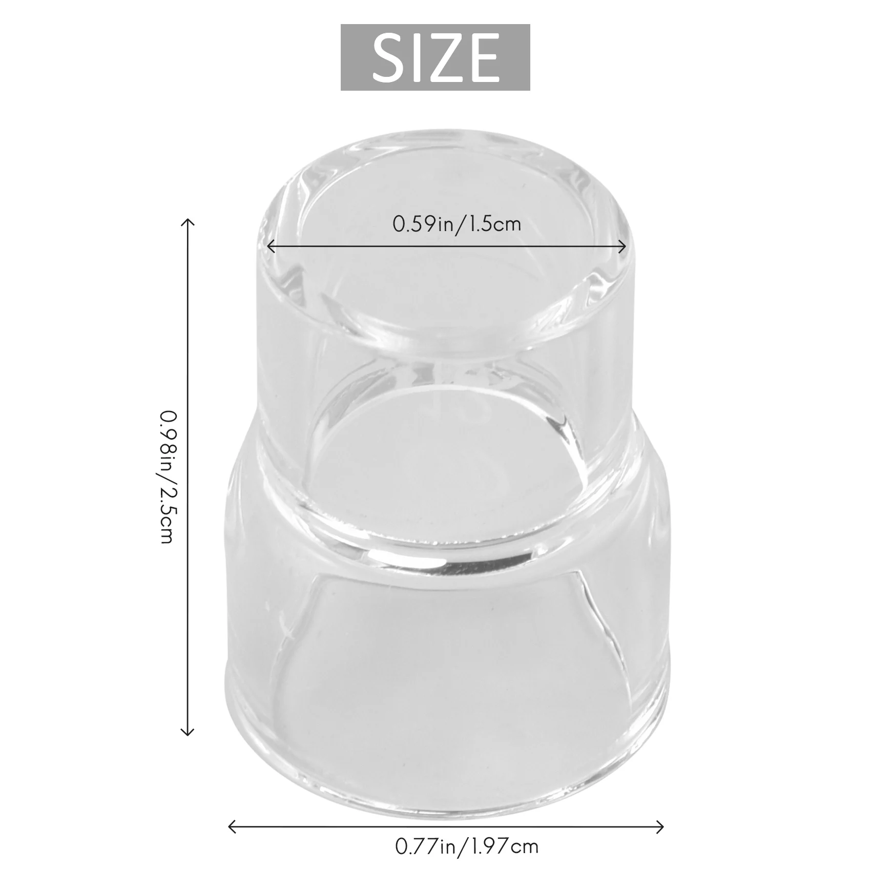 Комплект стеклянных колпачков #12 7 шт./комплект