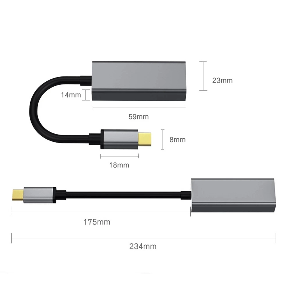 Сетевая карта USB с интерфейсом Ethernet и RJ45 адаптер для MacBook Pro Samsung Galaxy S9/S8/Note 9 Тип C |