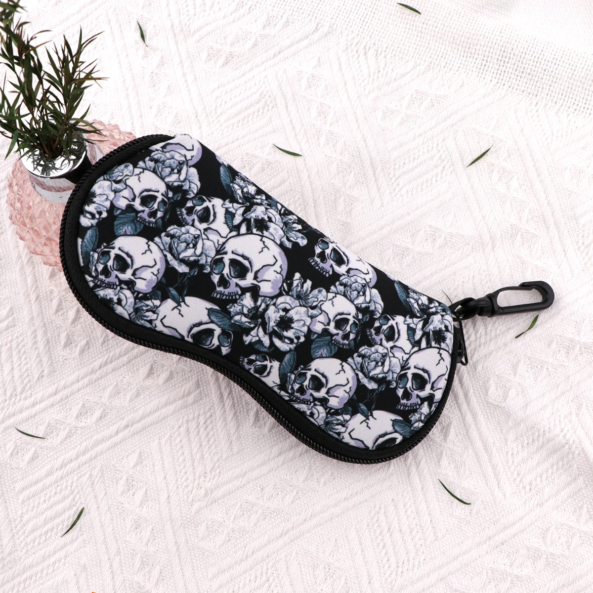 Сумка для солнцезащитных очков в стиле скелета ужасов коробка мужской и женский