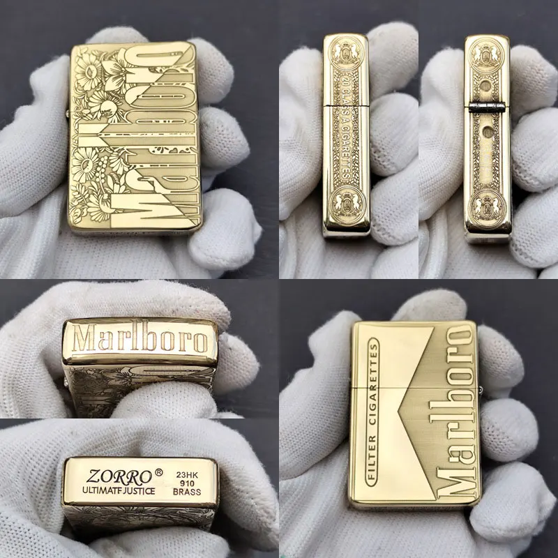 Фото Керосиновая зажигалка Z910, реплика классической зажигалки 1941 года с колесиком, аксессуар для сигарет для мужчин №1