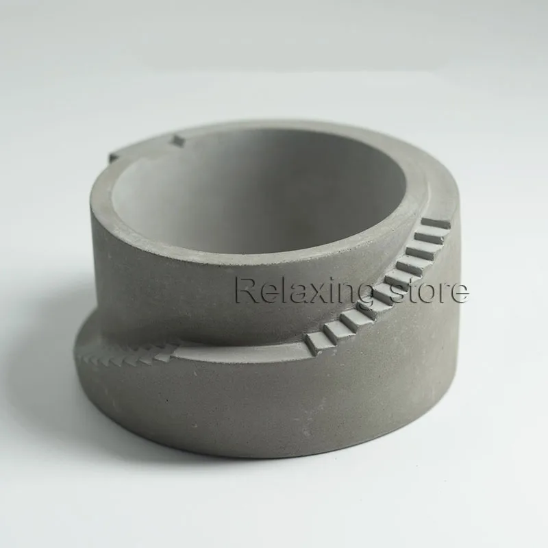 Круглая квадратная цементная глина цветочный горшок для суккулентов