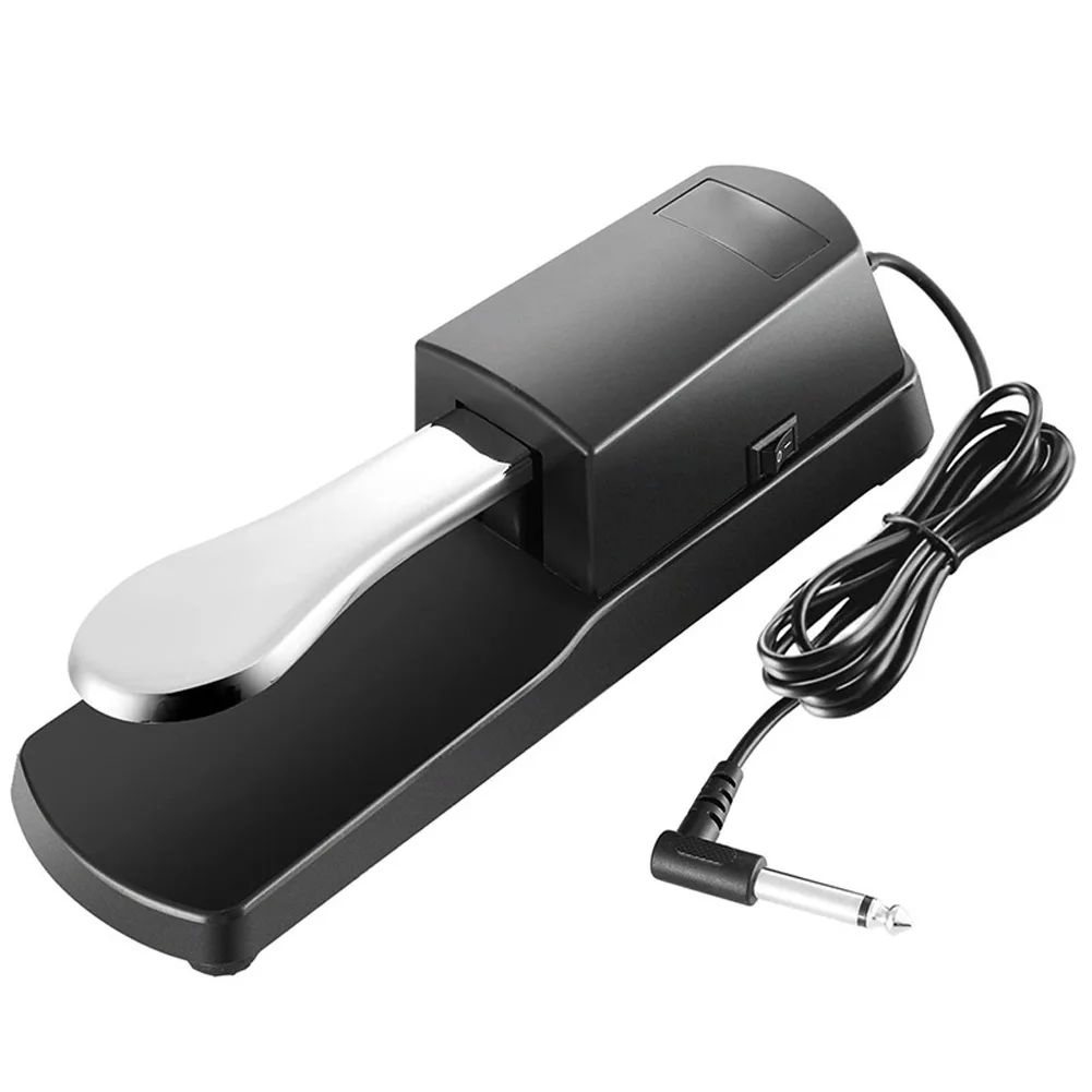 

Universal Sustain Damper Pedal Foot Switch For Digital Electric Piano Keyboard With Polarity Switch Damper Pedal Instruments