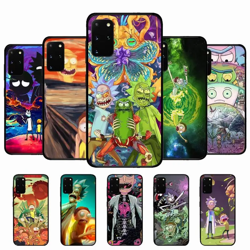 

R-Rick--M-Morties Phone Case for Samsung S10 21 20 9 8 plus lite S20 UlTRA 7edge