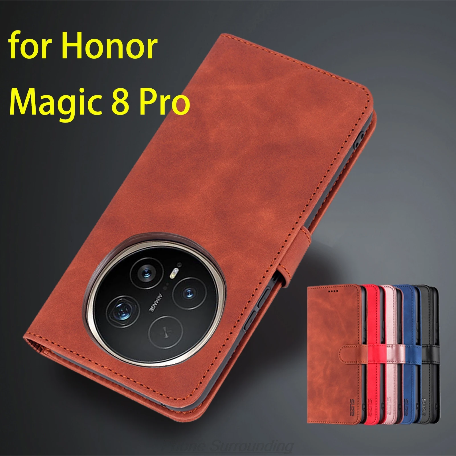 Фото Чехол-кошелек с держателем для карт для Huawei Honor Magic8 Pro/Magia 8 Pro BKQ-AN10, чехол из искусственной кожи, откидная кобура, чехол для телефона, чехол №1