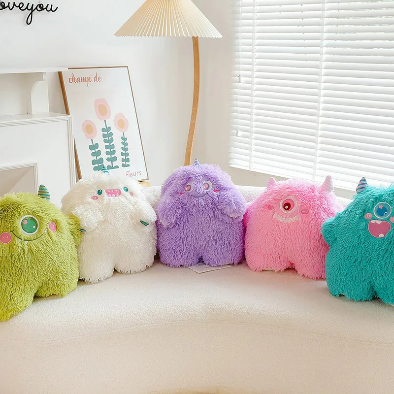 

Little Monster Throw Pillow Plush Toy Girl Sleeping Holding Doll Gift Doll Dig Eye Monster Doll