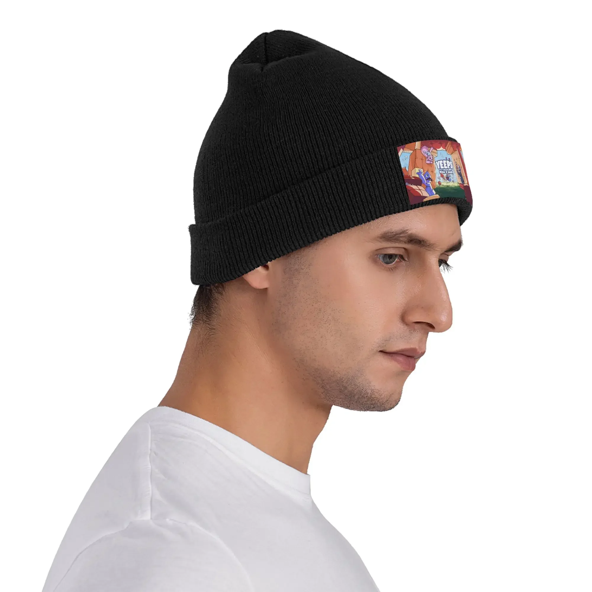 Фото Yeeps Hide and Seek зимние шапки Skullies, теплые осенние вязаные шапки, шапки для женщин и мужчин №3