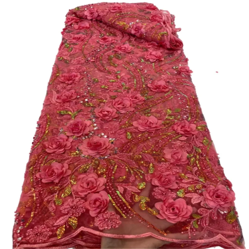 Африканская Цветочная кружевная ткань 2022 высококачественный гипюровый шнур