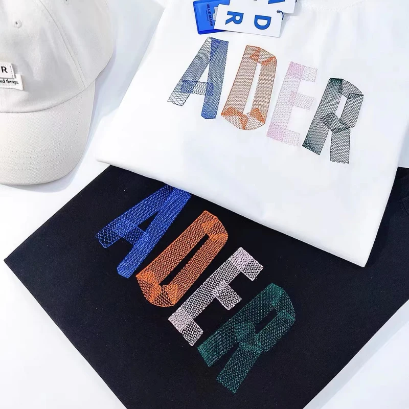 

Color ADER Logo Mesh Ader Error T-Shirt Korean Men Women
