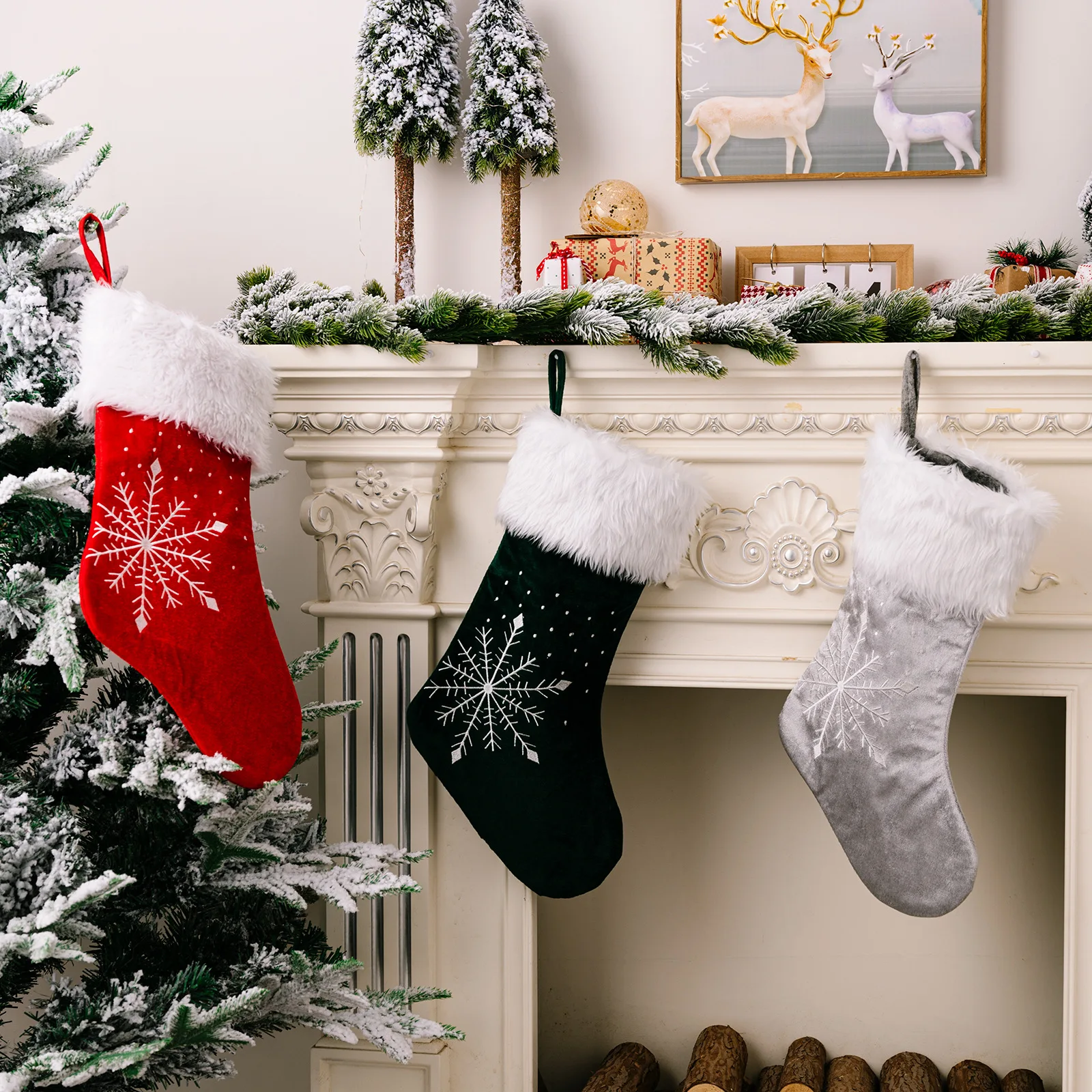

Christmas Stocking Decor Hanging Stocking Belongs To Household Products Dirt Resistant Durable And Versatile
