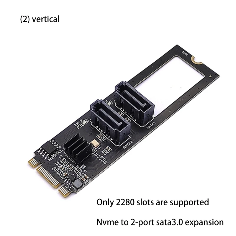 

Для. 2 NVME PCI-E до 2 порта 3,0 переходная карта Riser III JMB582 6 Гб/с Expans