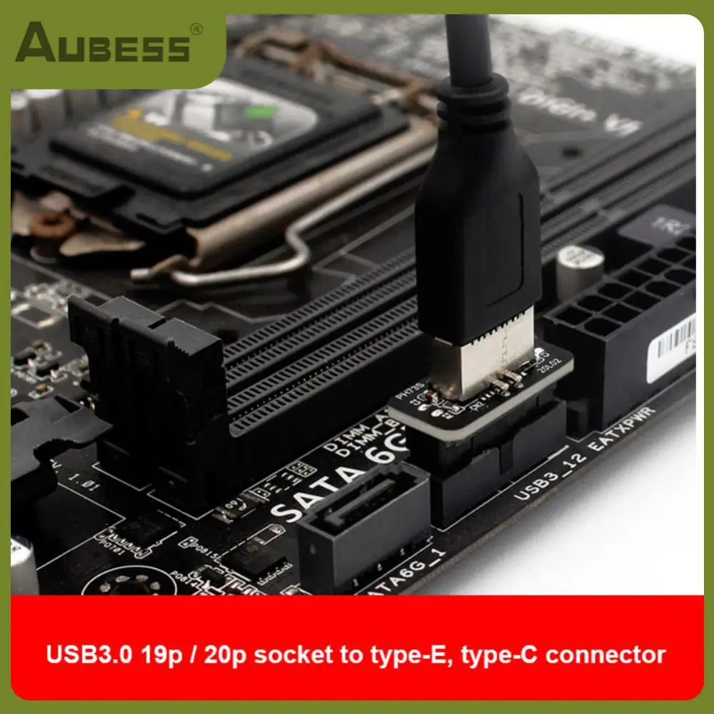 

Stable Typec Plug-in Port 10cbps Usb3.0 / 3.1 Motherboard 19pin Interface Computer Accessories