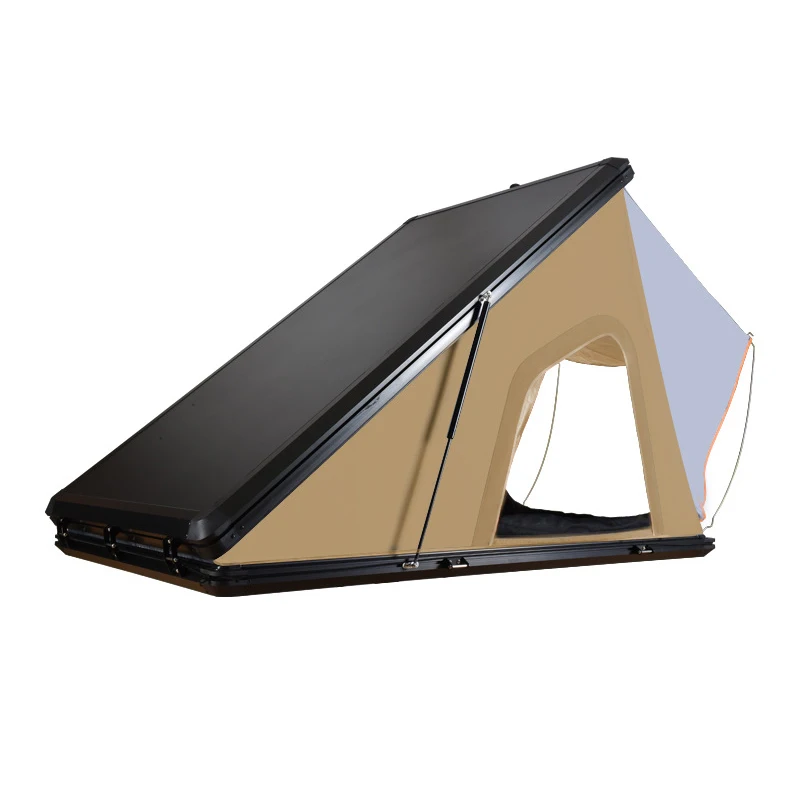 

Camping Aluminum Roof Top Tent Car Rooftop Tent Triangle Clam shell Hard Shell Top Roof Tent