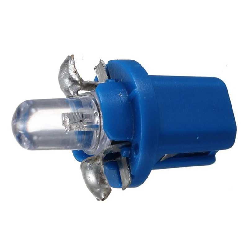 10 шт. светодиодная лампа метр Dash B8-5D T5 с держателем синий тюнинг авто свет