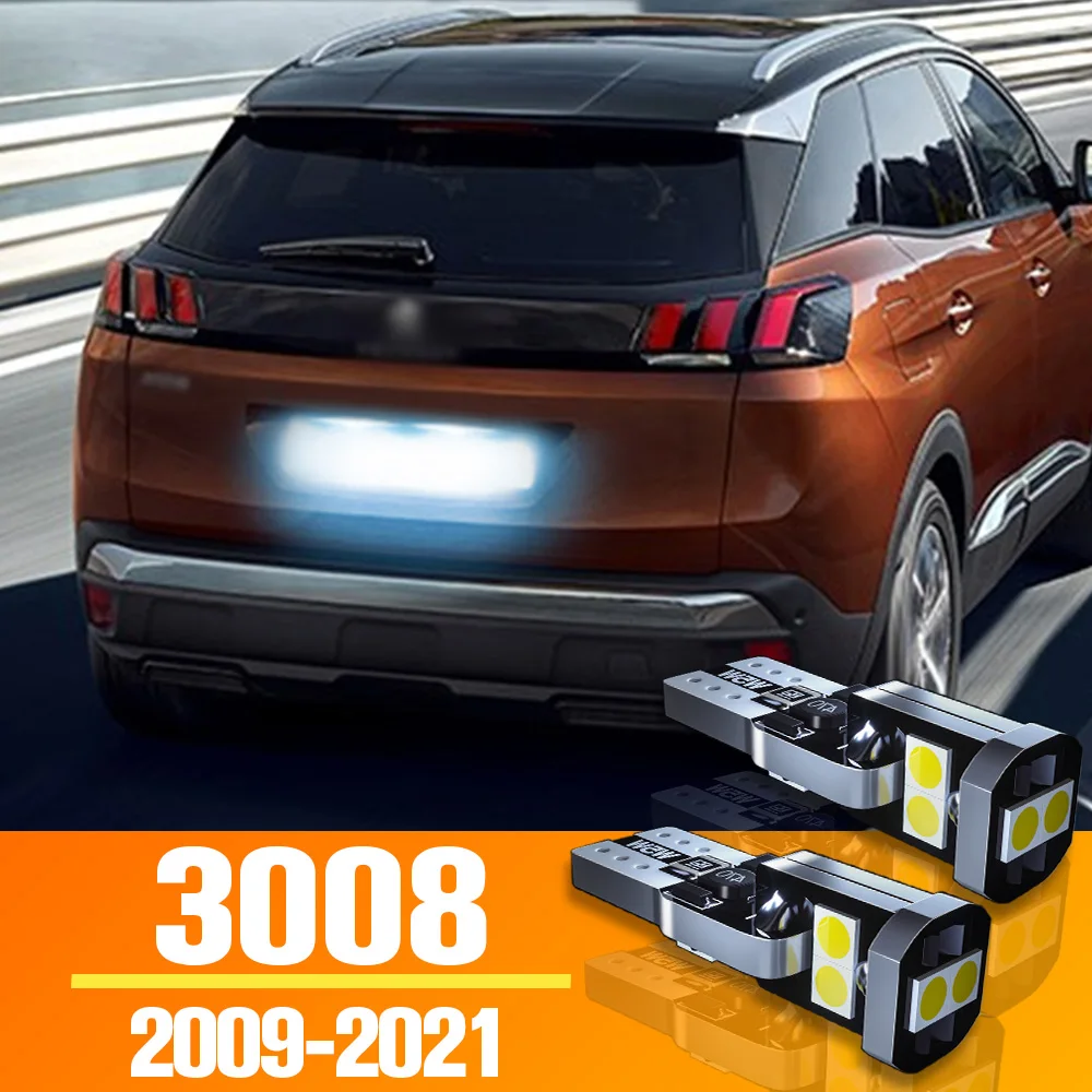 

2pcs LED License Plate Light Bulb Accessories For Peugeot 3008 2009 2010 2011 2012 2013 2014 2015 2016 2017 2018 2019 2020 2021