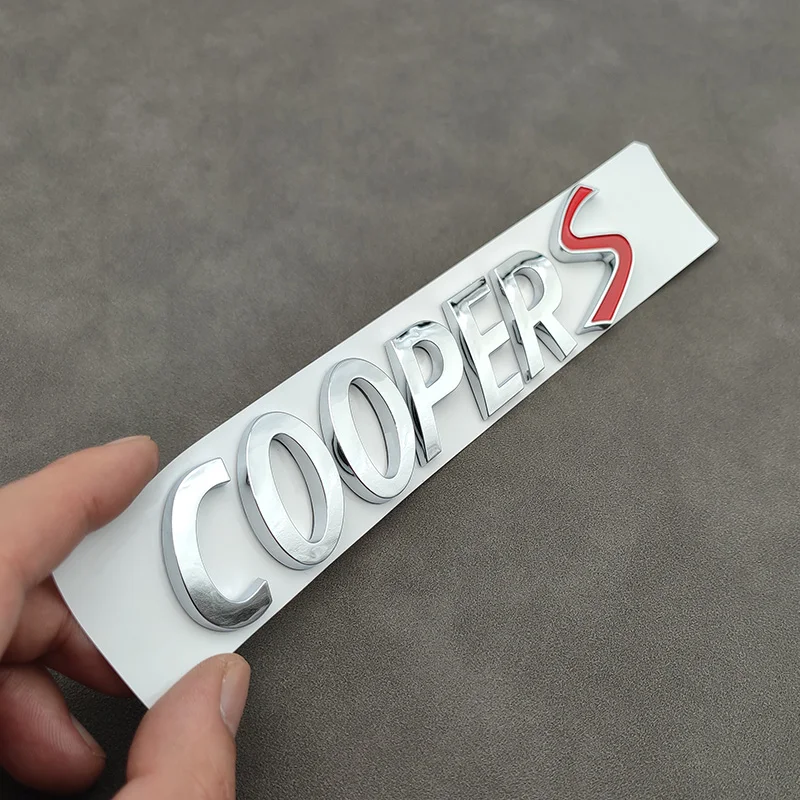

3D ABS Черный Логотип Cooper S, Эмблема, Значок Багажника Для R55 R56 F56 R50 R52 F55 JCW R53, Автомобильная Наклейка, Аксессуар