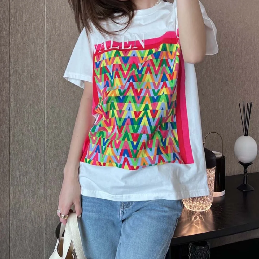 

Женские хлопковые свободные футболки с 3D-принтом, летние модные рубашки высокого качества y2k, одежда Kawaii traf bra XL, новинка 2022