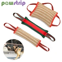 dog tug toy thicken pet bite pillow training stick toys with 2 handles for puppy training chewing interactive play pet supplies