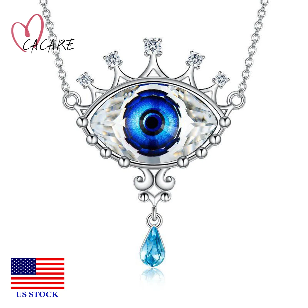 

925 Sterling Silver Eye Necklace Infinity Jewelry Pendant Necklace Gifts for Women Girls F1306 US STOCK