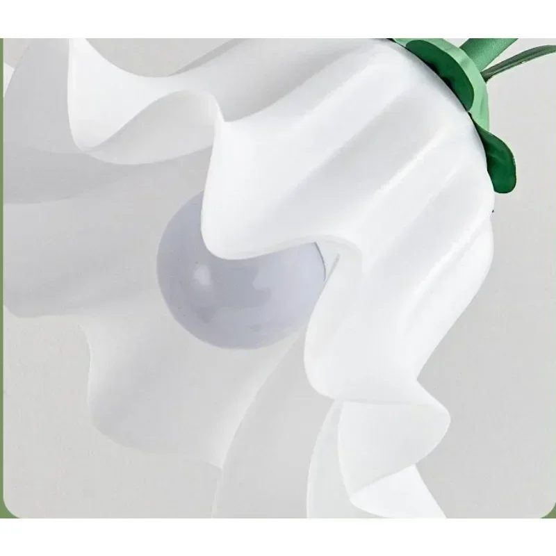 Цветочные светодиодные напольные лампы suzкор E27 для гостиной дивана стоячий