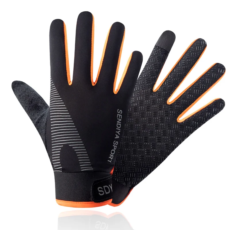 

2021 Anti-slip TouchScreen Ridding Gloves Lightweight Full Finger for Spring Summer Outdoor Mountain Biking Gloves Non-slip