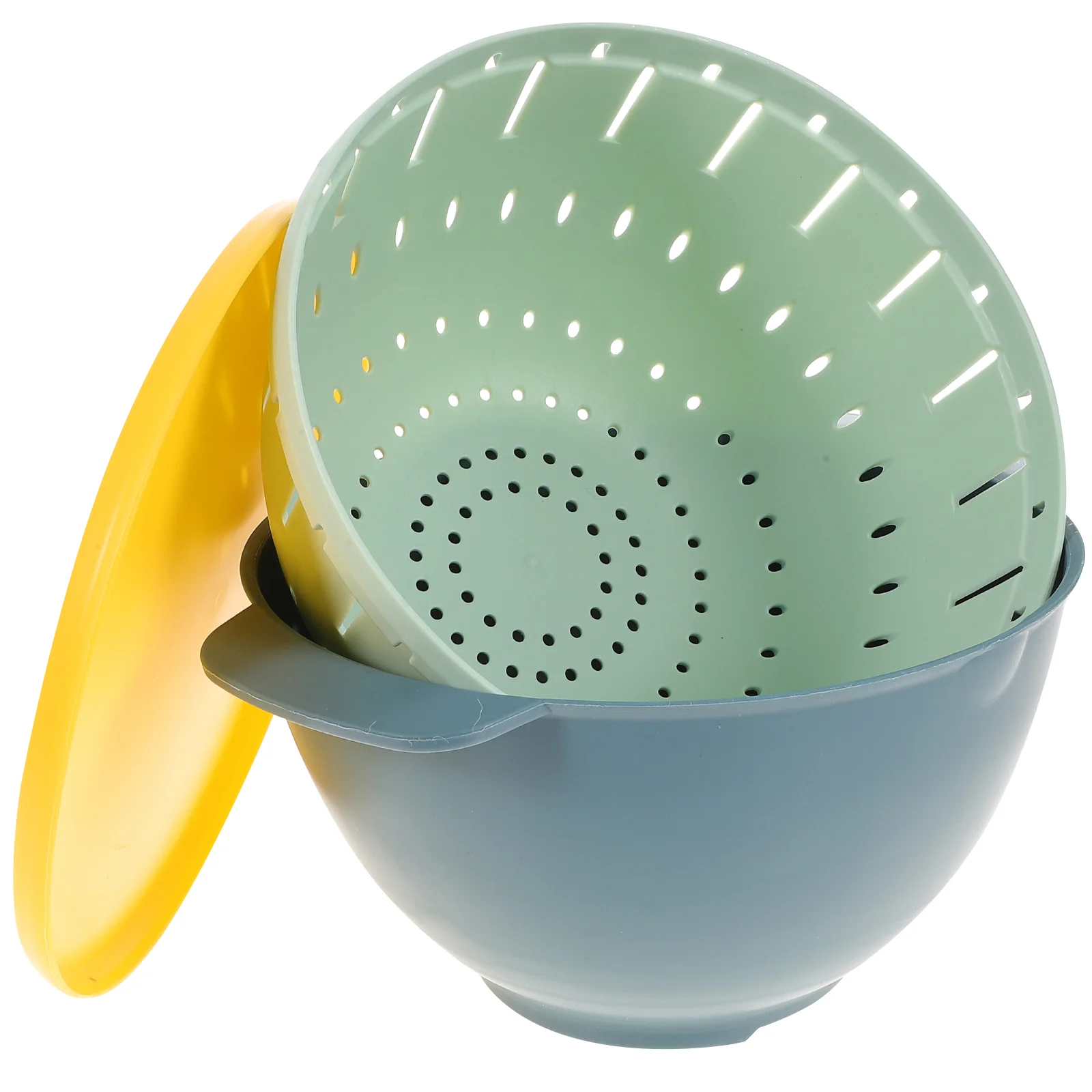 

Bowl Basket Vegetable Strainer Fruit Drain Pasta Washing Kitchen Double Set Drainage Bowls Drainer Salad Draining Colander