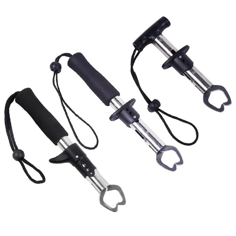 

15.5/17.5/24CM Stainless Steel Fishing Gripper Professional Fish Grip Lip Clamp Grabber Folding Pliers