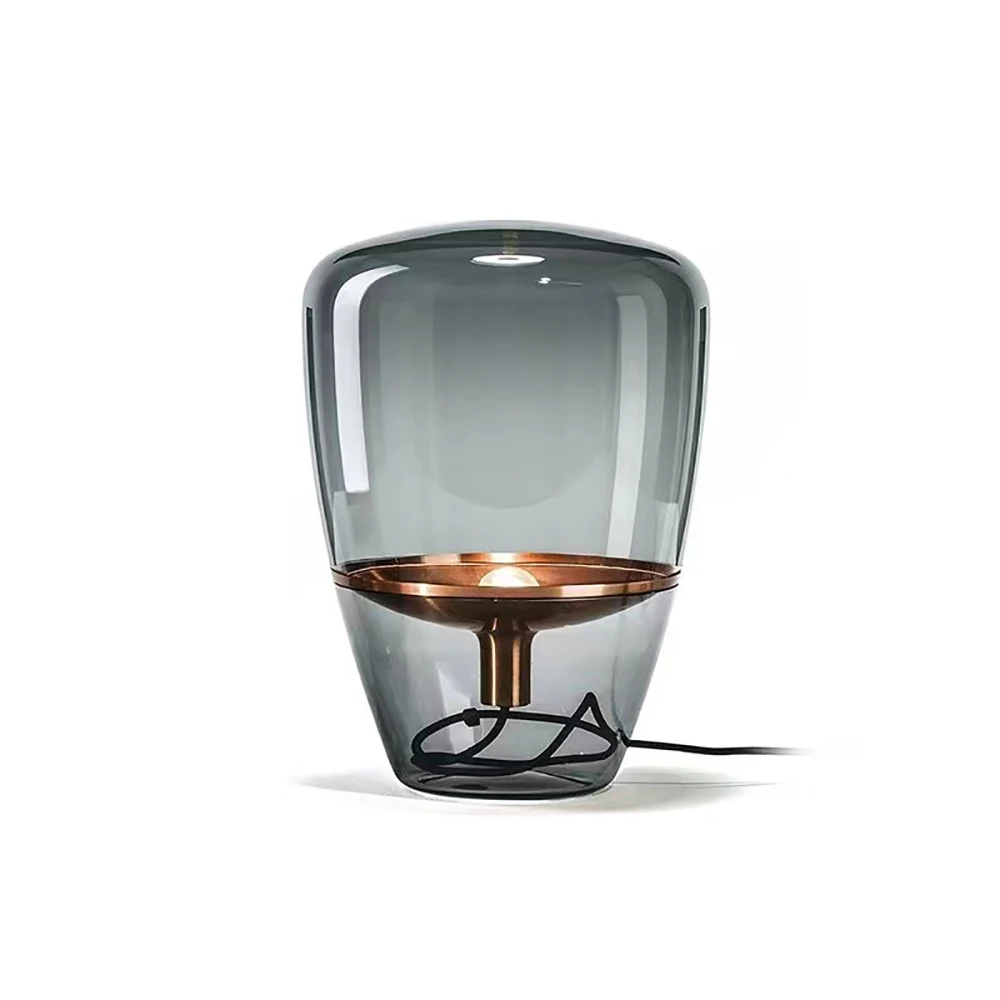 

Table Lamp 2022 Postmodern Glass Lampshade LED Desk Light Home Decoration Ceiling Eye Protection Lustre Fixture for Living Room
