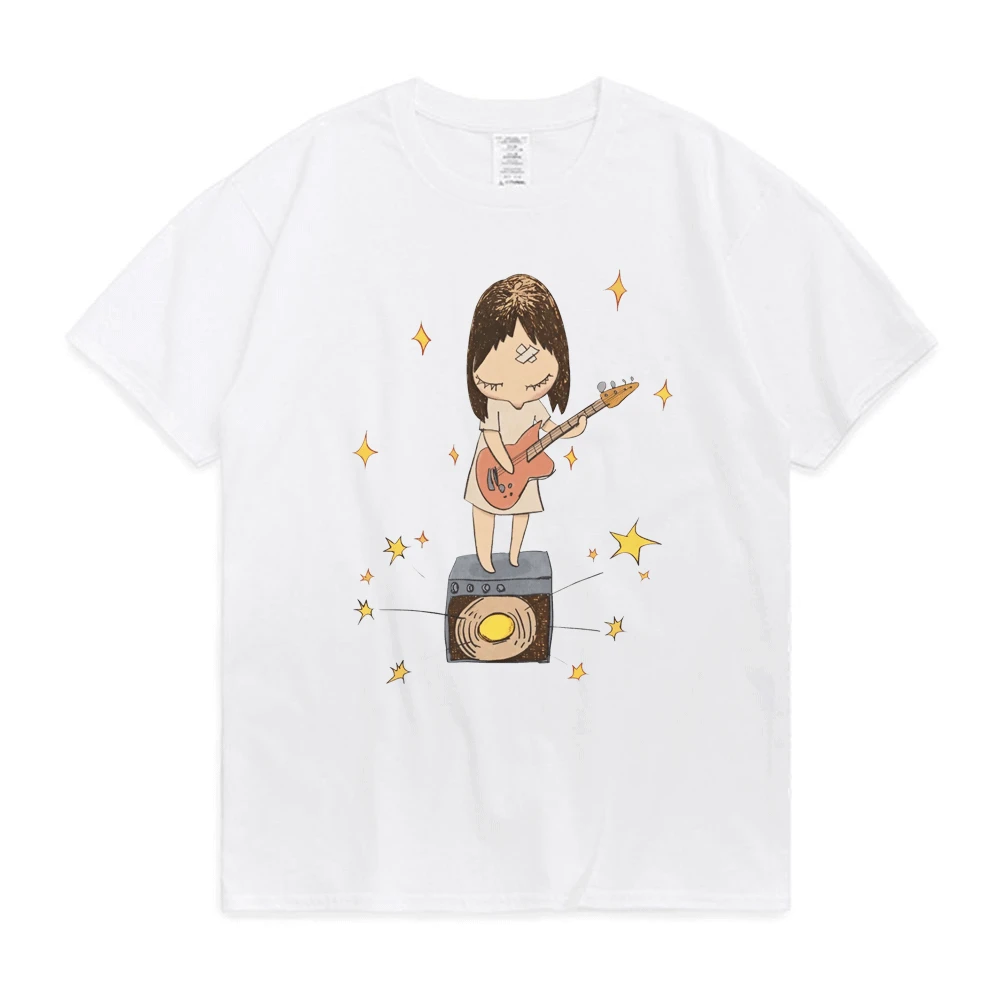 

Yoshitomo Nara Guitar Summer Cotton T Shirt Men Women New TEE SHIRT Japanese Streetwear Anime Cosplay T-Shirt Short Sleeve Tops