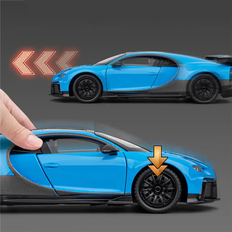 Масштабная модель 1:24 Chiron PUR SPORT W16, спортивный автомобиль из литого металла, гоночная машина с имитацией звука и света, коллекционная. (art.: 3920da7c92ba2) - 3920da7c92ba2